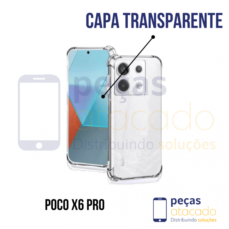CAPA TRANSPARENTE XIAOMI POCO X6 PRO 5G