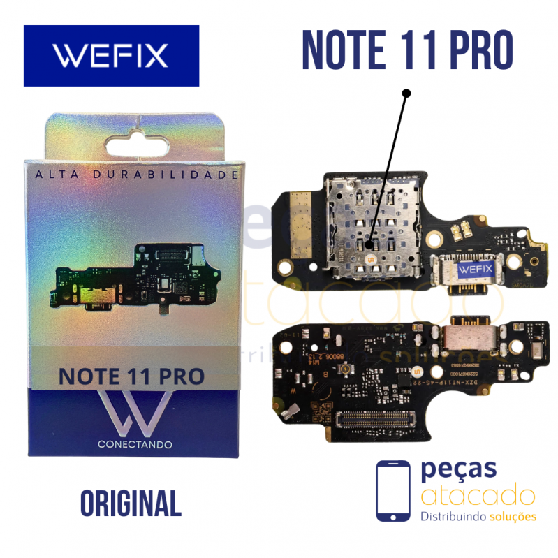 SUB PLACA DE CARGA XIAOMI NOTE 11 PRO 5G | POCO X4 PRO 5G | NOTE 12 PRO WEFIX ORIGINAL