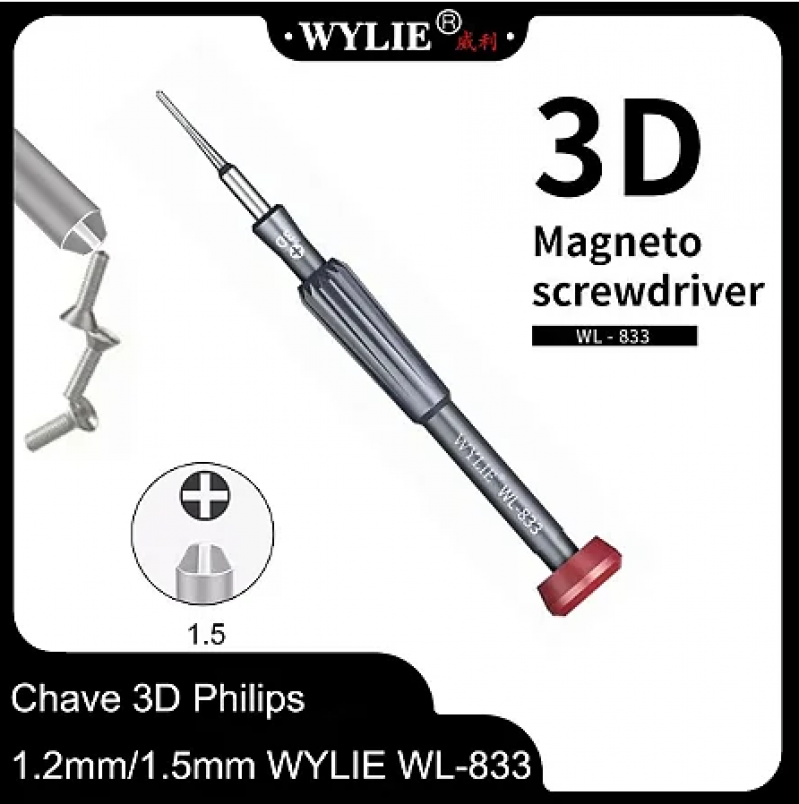 CHAVE 3D PENTALOBE 0.8MM WYLIE (WL-833)