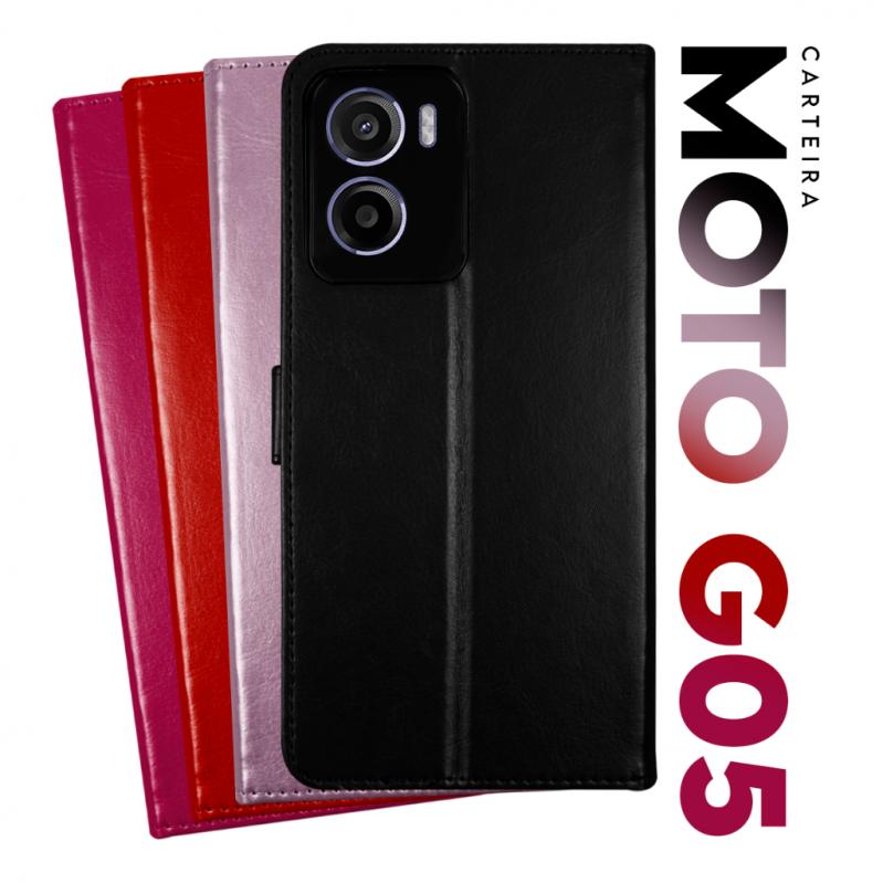 CAPA CARTEIRA MOTOROLA MOTO G05