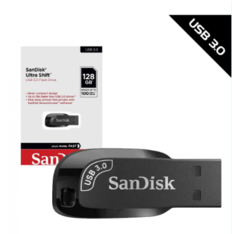 PENDRIVE SANDISK ULTRA SHIFT 128GB
