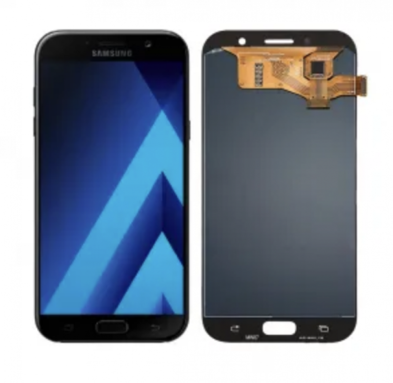S-0C  FRONTAL SAMSUNG A7 (SM-A720) SEM ARO PRETA ORIGINAL CHINA OLED 1:16