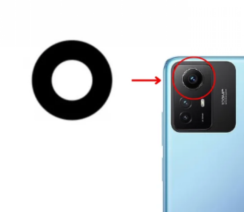 L-0121 LENTE XIAOMI NOTE 12S (APENAS 1 LENTE)