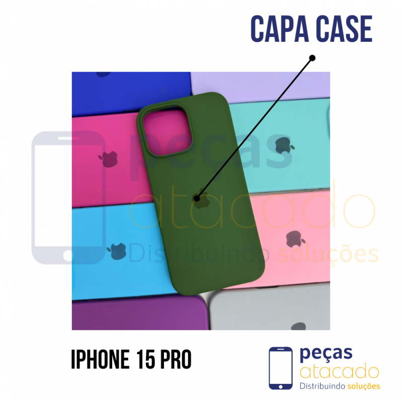 CAPA  CASE SILICONE IPHONE 15 PRO