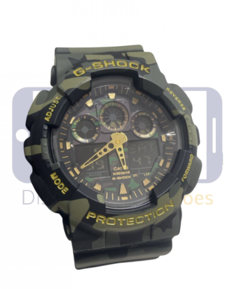 RELOGIO G-SHOCK RESIST CASIO 5081 (VERDE CLARO MILITAR)
