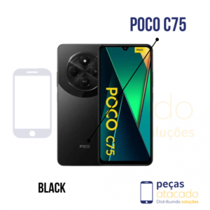 CELULAR XIOAMI POCO C75 BLACK 8GB RAM 256GB ROM