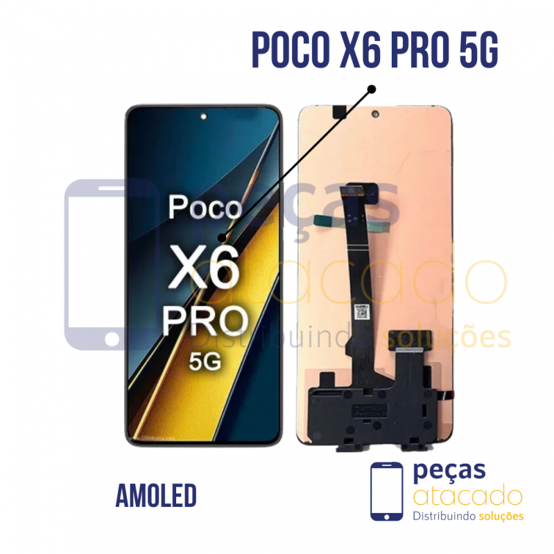 S-0843 FRONTAL XIAOMI POCO X6 PRO 5G (2311DRK48G) | REDMI TURBO SEM ARO  AMOLED