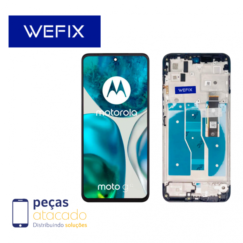 S-0453 FRONTAL MOTOROLA MOTO G52 (XT2221) COM ARO WEFIX OLED