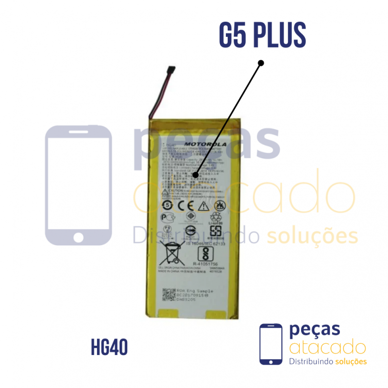BA-0080 BATERIA 1 LINHA MOTOROLA MOTO G5 PLUS (XT1683) (HG40)