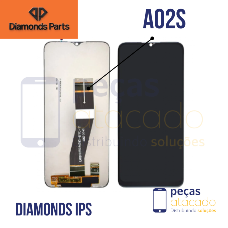 S-1048 FRONTAL SAMSUNG A02S (SM-A025) A03 (SM-A035) A03S (SM-A037) A04E (SM-A042) SEM ARO DIAMONDS IPS