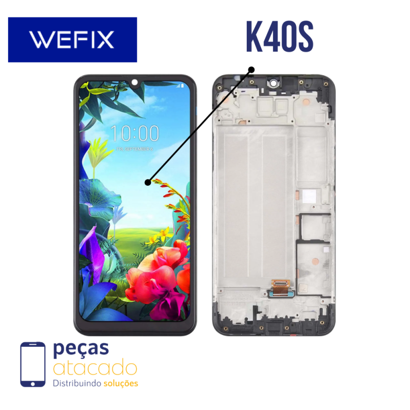 S-1087 FRONTAL LG K40S (LMX430BMW) COM ARO WEFIX IPS