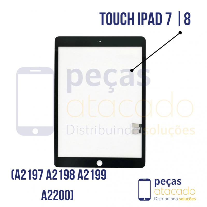 TOUCH IPAD 7 | 8 (A2197 A2198 A2199 A2200) PRETO