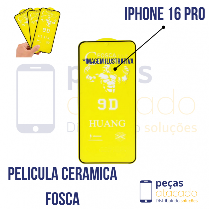 P-0471 PELICULA IPHONE 16 PRO CERAMICA FOSCA