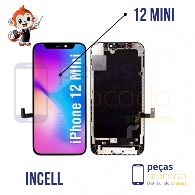 S-0731 FRONTAL IPHONE 12 MINI (A2400 A3299 A2401)  INCELL IPS