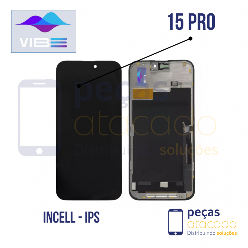 S-0845 FRONTAL IPHONE 15 PRO (SEM CI) VIBE INCELL IPS