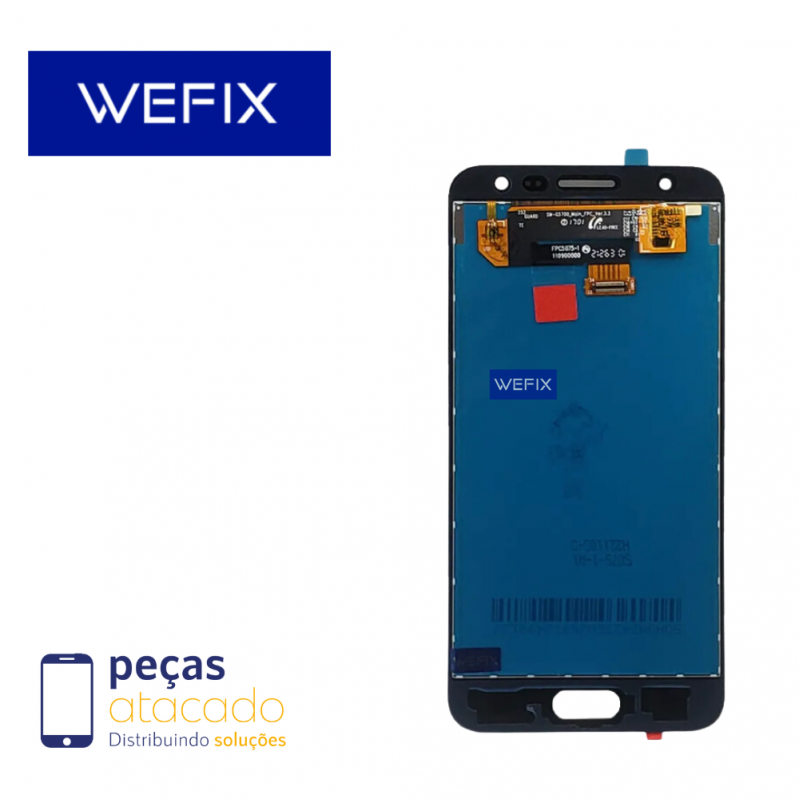 S-0158 FRONTAL SAMSUNG J5 PRIME (SM-G570) SEM ARO PRETO WEFIX IPS