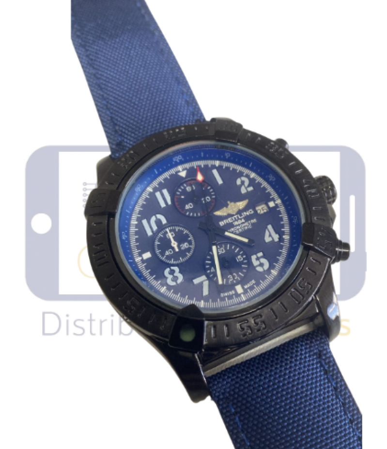 RELOGIO BREITLING 1884 CHRONOMETER (PULSEIRA AZUL)
