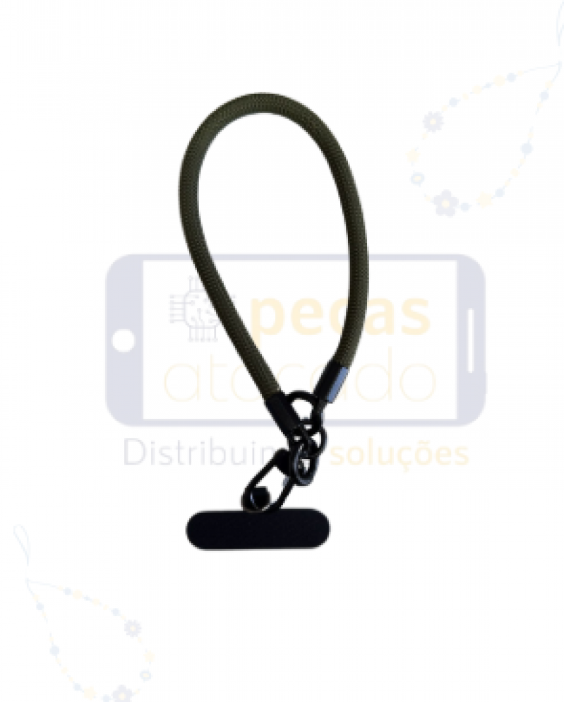 CORDÃO DE PULSO PARA CELULAR VERDE ESCURO