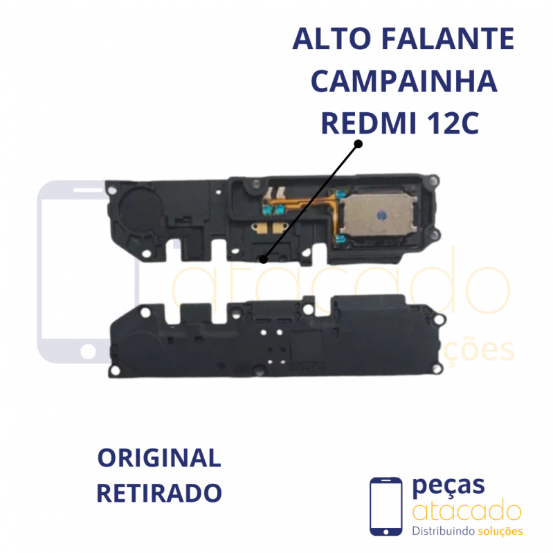 J-0090 ALTO FALANTE CAMPAINHA XIAOMI REDMI 12C ORIGINAL RETIRADA