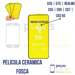 P-0480 PELICULA MOTOROLA MOTO G35 | G75 | REALME C55 | C65 | C67 | C63 5G CERAMICA FOSCA