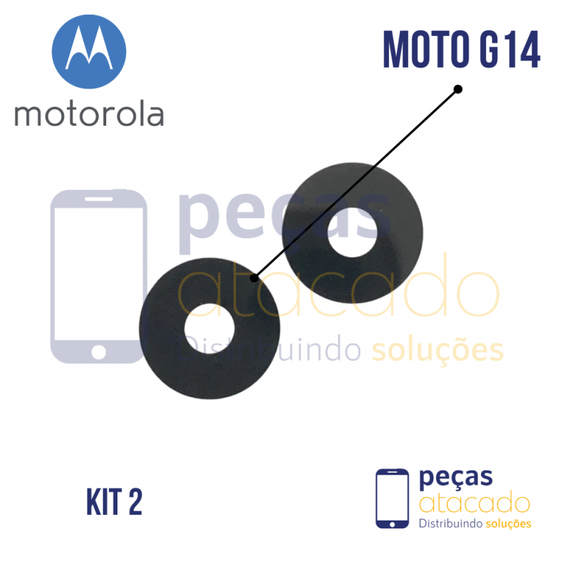L-0015 LENTE MOTOROLA MOTO G14 (KIT 2)