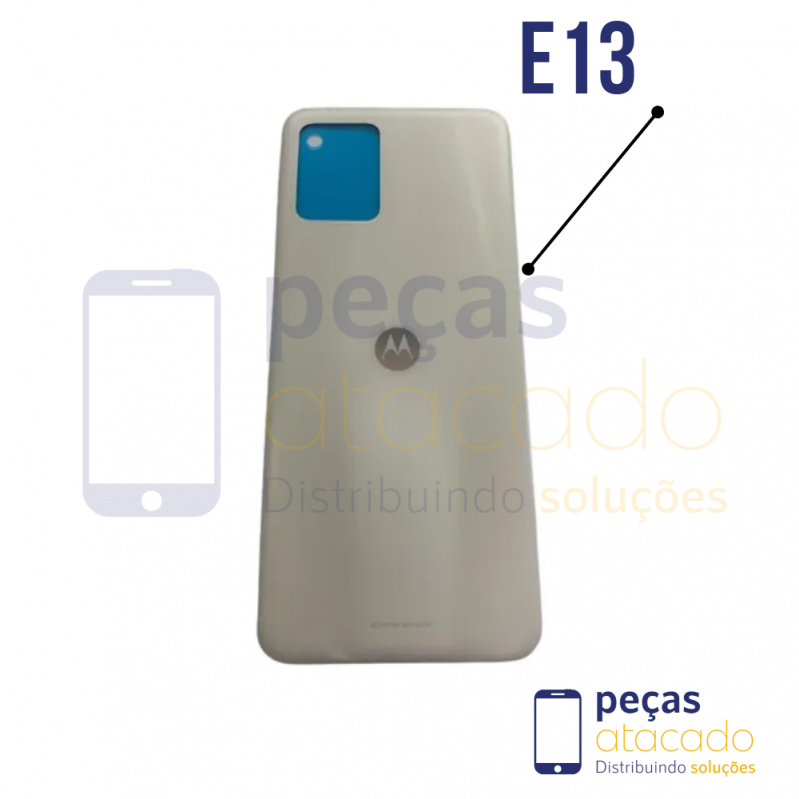 TAMPA TRASEIRA MOTOROLA MOTO E13 CREME