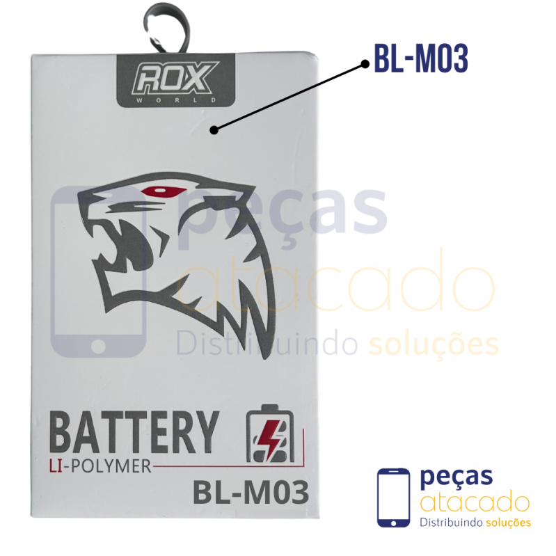 BA-0392 BATERIA ROX LG K22 (K200BMW) K22 PLUS (K200BAW) (BL-M03) (1 ANO DE GARANTIA)