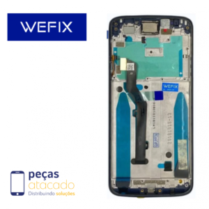 S-0241 FRONTAL MOTOROLA MOTO G7 PLAY (XT-1952) COM ARO PRETO WEFIX IPS