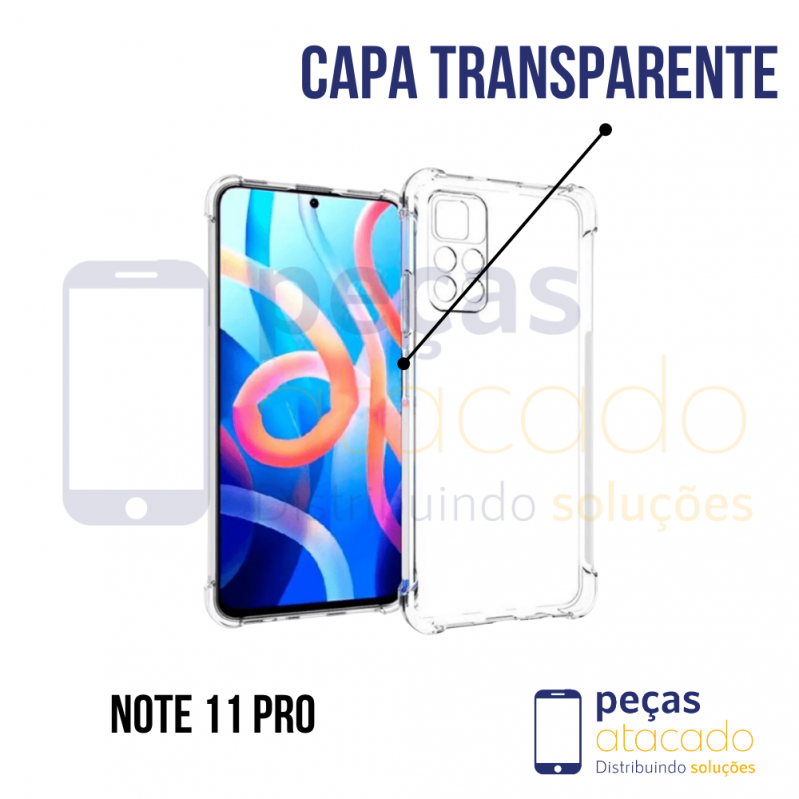 CAPA TRANSPARENTE RM NOTE 11 PRO 4G/5G 2022