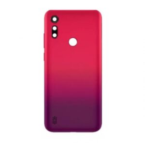 TAMPA TRASEIRA MOTOROLA MOTO E6S VERMELHO