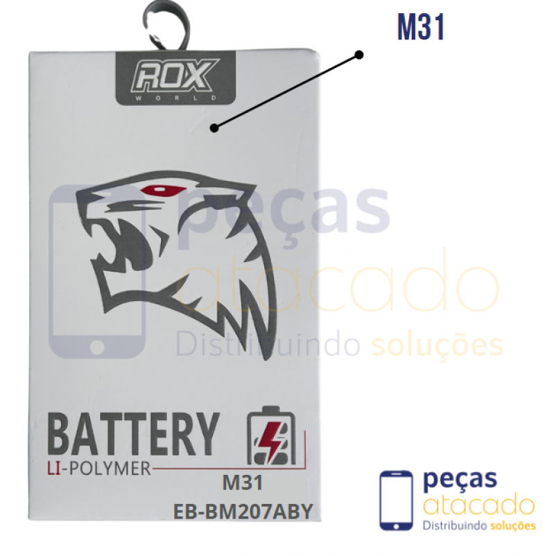 BA-0582 BATERIA ROX SAMSUNG M31 (1 ANO DE GARANTIA)