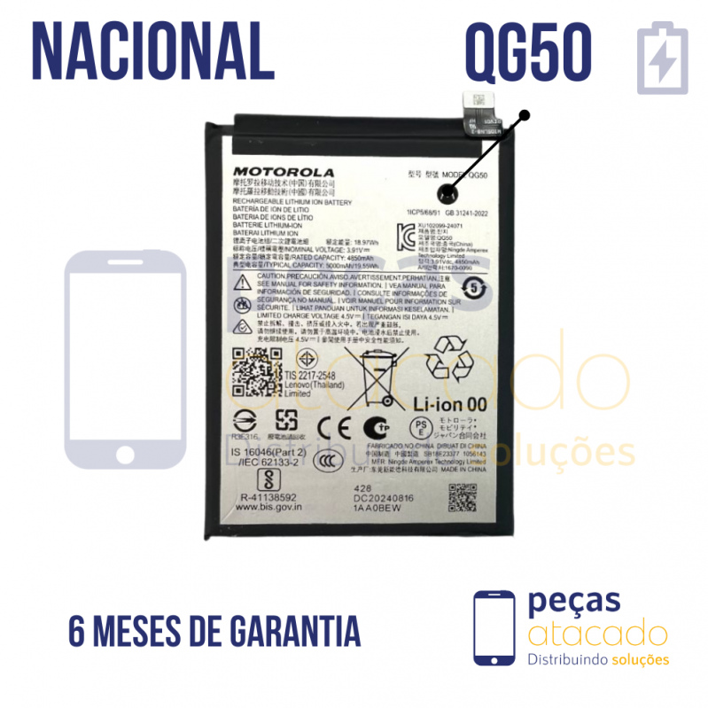 BA-0592 BATERIA ORIGINAL NACIONAL MOTOROLA MOTO G35 5G (XT2433) (QG50)
