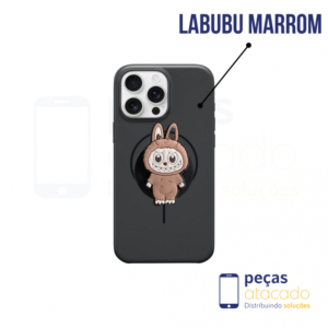 POP SOCKET LABUBU MARROM