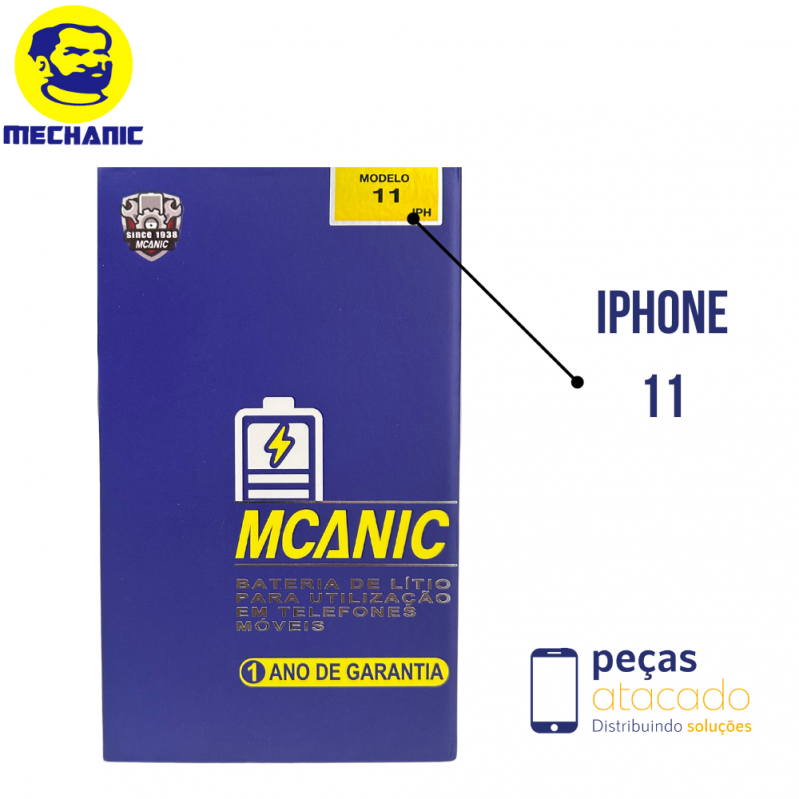 BA-0510 BATERIA MECHANIC IPHONE 11 (A2221) (1 ANO DE GARANTIA)