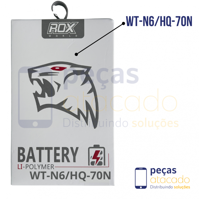 BA-0569 BATERIA ROX SAMSUNG A10S (SM-A107) A11 (SM-A115) A20S (SM-S207) (HQ-70N) (WT-N6) (1 ANO DE GARANTIA)