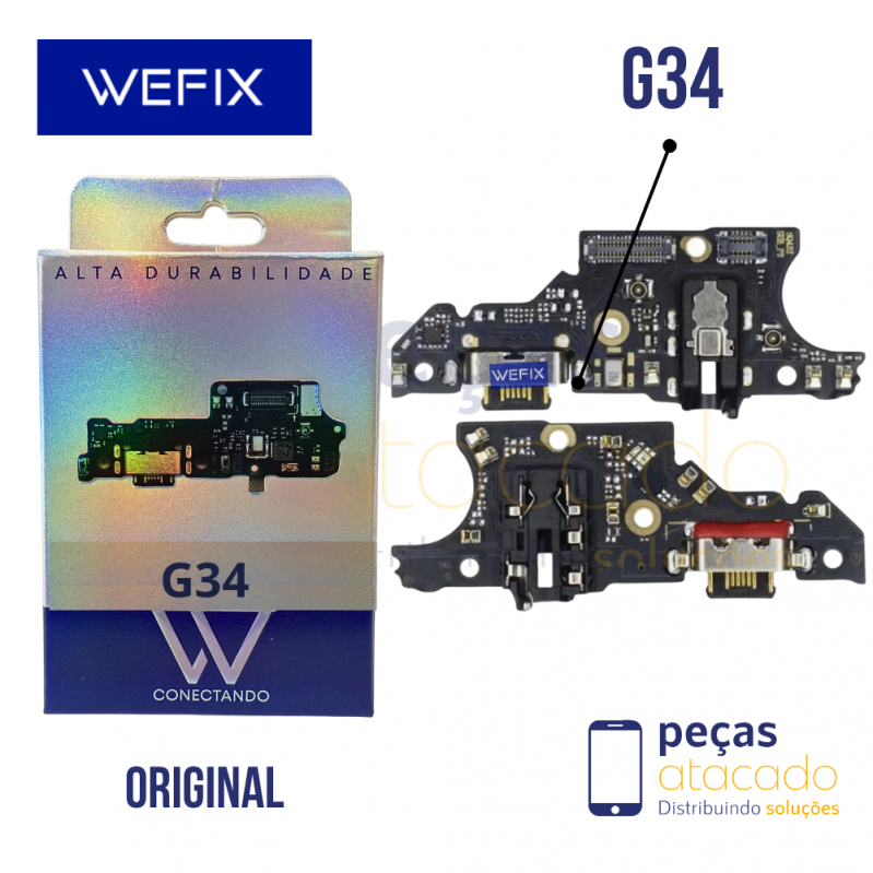 SUB PLACA DE CARGA MOTOROLA G34 | G45 WEFIX ORIGINAL