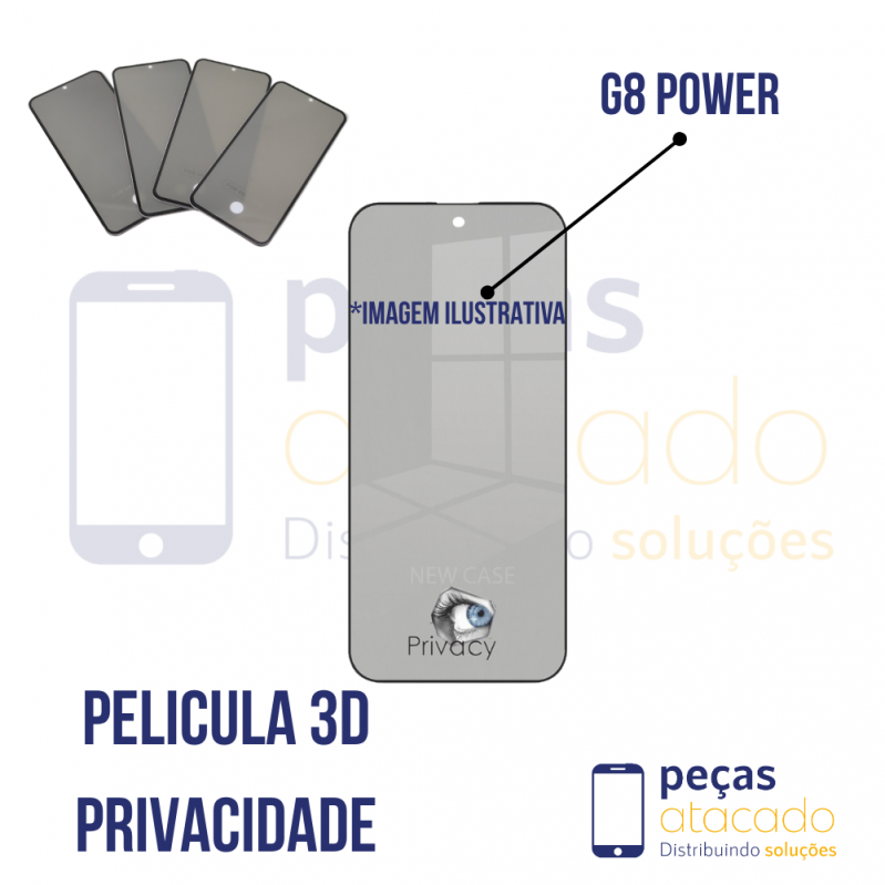 P-0263 PELICULA MOTOROLA MOTO G8 POWER 3D PRIVACIDADE