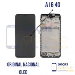 S-1003 FRONTAL SAMSUNG A16 4G (SM-A165F) (SM-165M)  COM ARO NACIONAL OLED