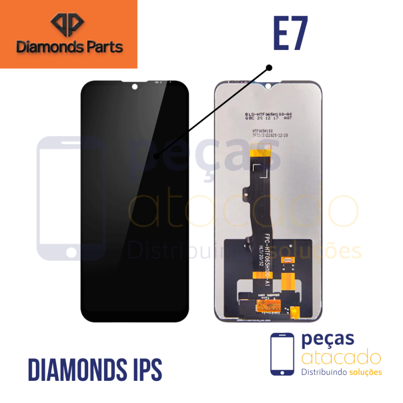 S-0989 FRONTAL MOTOROLA MOTO E7 (XT2095) E7 POWER (XT2097) SEM ARO DIAMONDS IPS