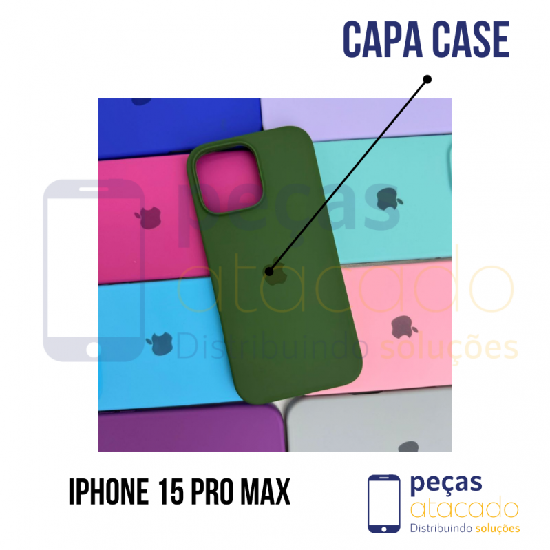 CAPA  CASE SILICONE IPHONE 15 PRO MAX