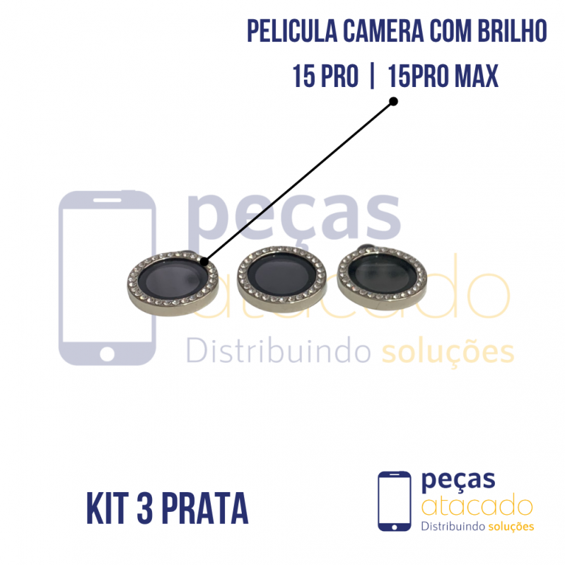 PELICULA DE CAMERA IPHONE 15 PRO | 15 PRO MAX LISO ROSA (KIT)