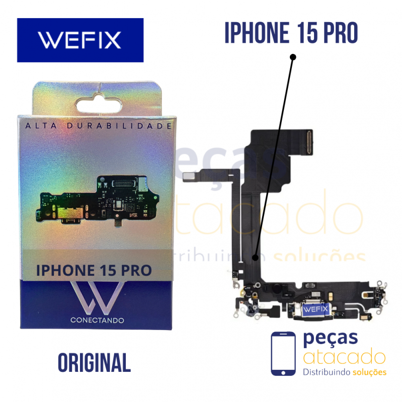 FLEX CONECTOR DE CARGA IPHONE 15 PRO WEFIX ORIGINAL