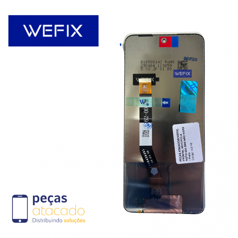 S-0465  FRONTAL MOTOROLA MOTO G14 (XT2341) G54 5G (XT2343) G55 (xt2435) SEM ARO WEFIX IPS