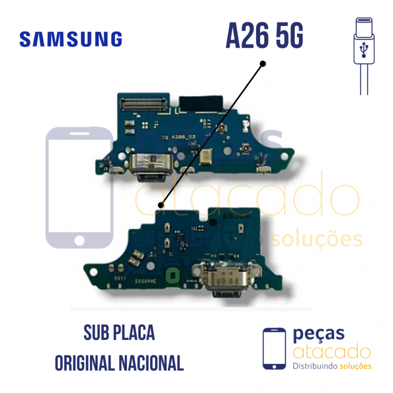 SUB PLACA CONECTOR ORIGINAL SAMSUNG A26 5G