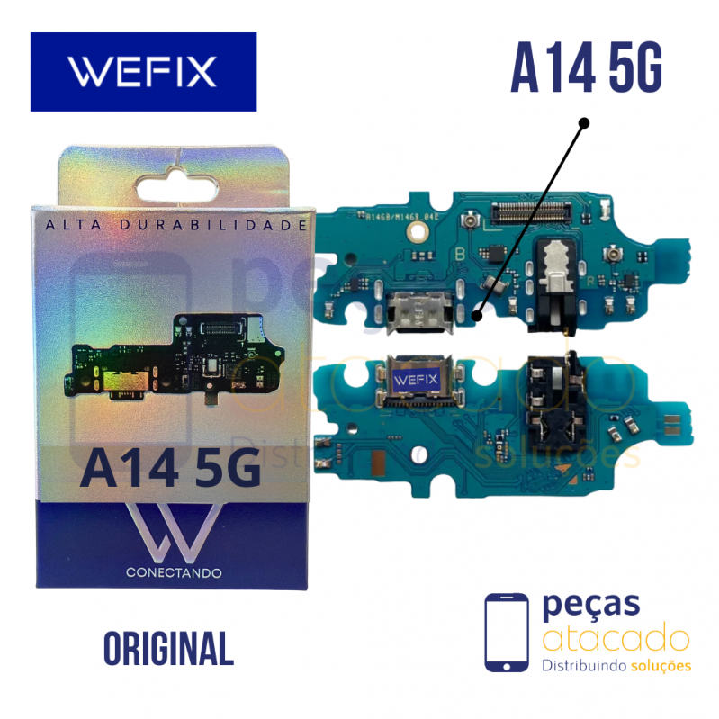 SUB PLACA DE CARGA SAMSUNG A14 5G WEFIX ORIGINAL