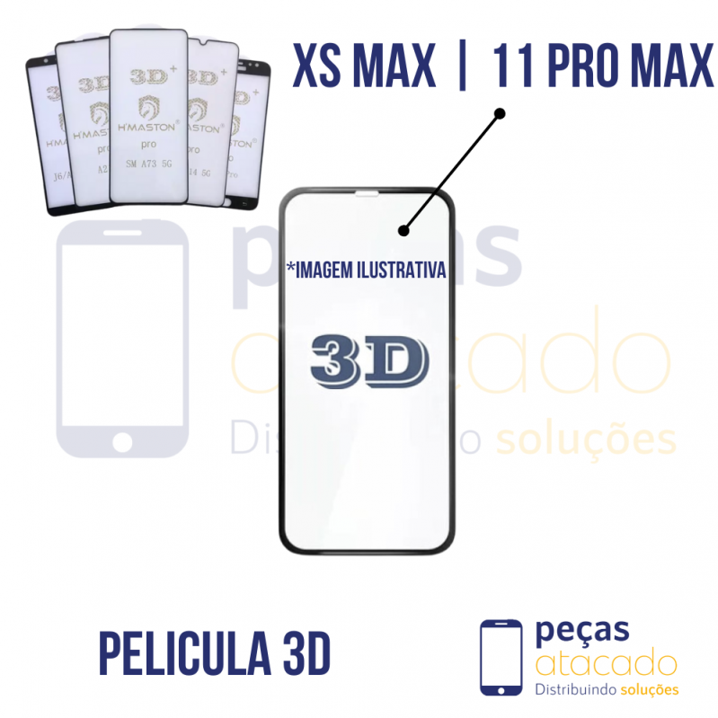P-0384 PELICULA IPHONE XS MAX | 11 PRO MAX 3D