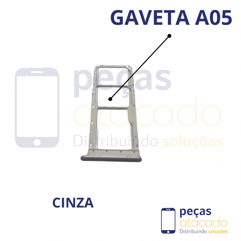CH-0048 GAVETA CHIP SAMSUNG A05 CINZA