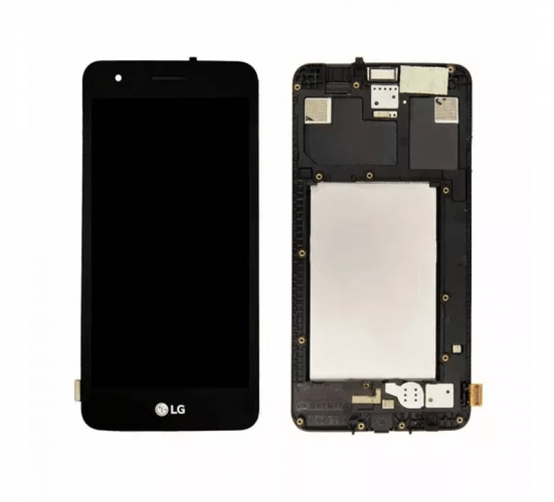 S-0546 FRONTAL LG K4 2017 (X230DS) COM ARO PRETO ORIGINAL CHINA IPS