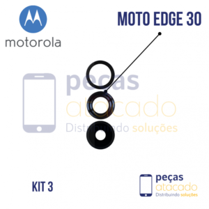 L-0014 LENTE MOTOROLA MOTO EDGE 30 (KIT 3)