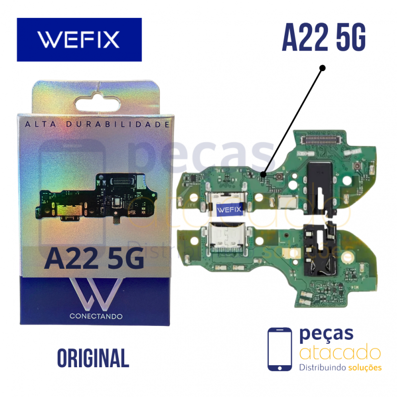 SUB PLACA DE CARGA SAMSUNG A22 5G WEFIX ORIGINAL
